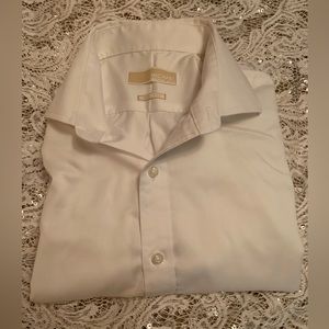 Michael Kors/Men’s, cream, dress shirt 15 1/2” 32/33